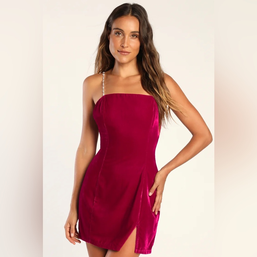 Lulu's Fuchsia Mini Dress